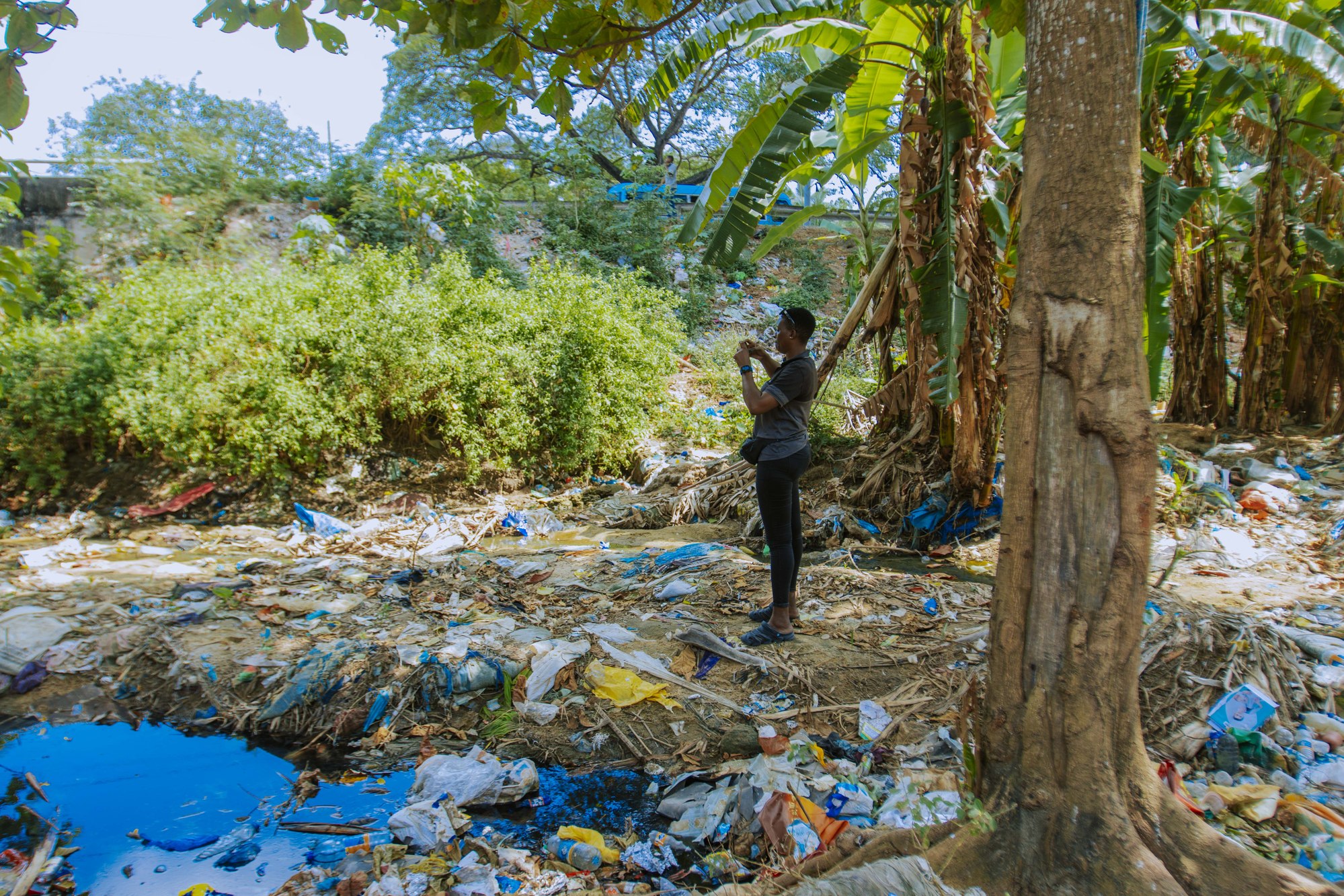 Coastal marine litter project site in Tanzania
